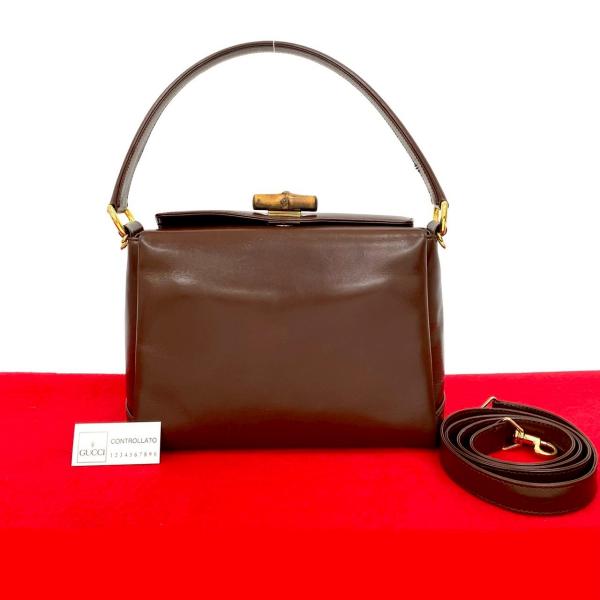 GUCCI（グッチ） 極 美品 オールドグッチ ターンロック バンブー