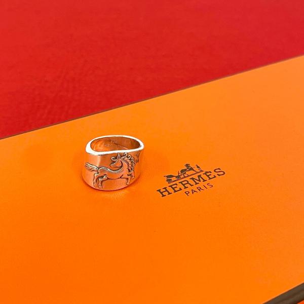 HERMES（エルメス） 極 美品 希少品 シュバルホース リング シルバー