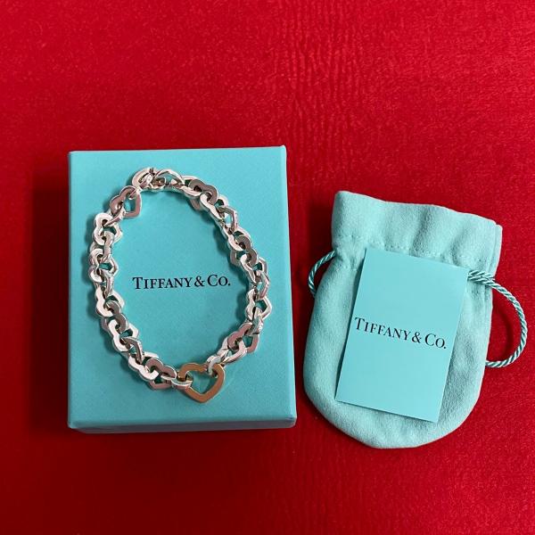 TIFFANY&Co. 極 美品 保存箱 袋付 ティファニー ハート チェーン TIFFANY&Co. 極 美品 保存箱 袋付 ティファニー ハート チェーン
