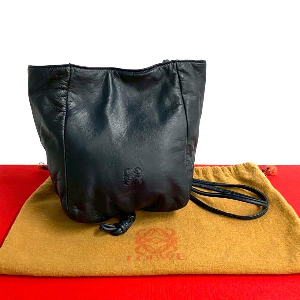 LOEWE 極 美品 袋付き ロエベ アナグラム ロゴ ナッパ レザー 本 LOEWE 極 美品 袋付き ロエベ アナグラム ロゴ ナッパ レザー 本