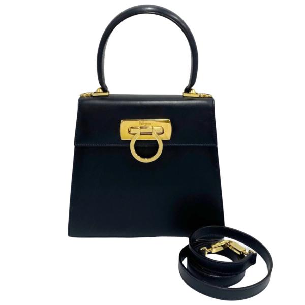 極 美品 Salvatore Ferragamo フェラガモ ガンチーニ 金具