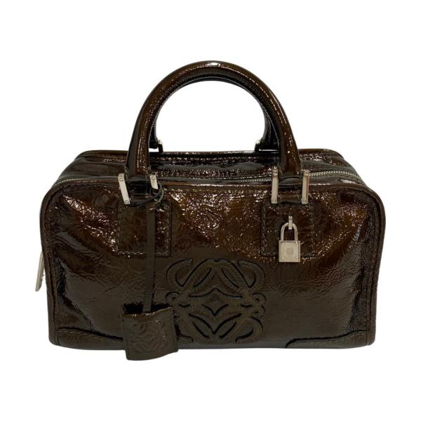 LOEWE 極 美品 希少品 鍵付き ロエベ アナグラム ロゴ アマソナ