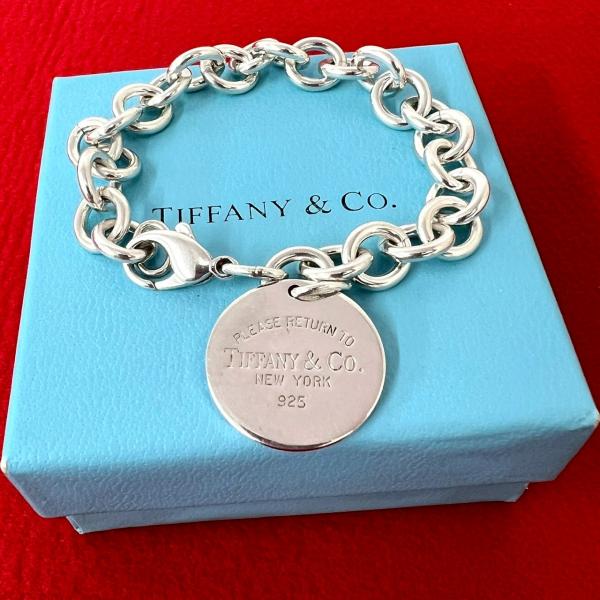 未使用級 リターントゥティファニー ブレスレット ラウンド Silver925 TIFFANY&Co.（ティファニー） 極 美品 ヴィンテージ リターントゥ