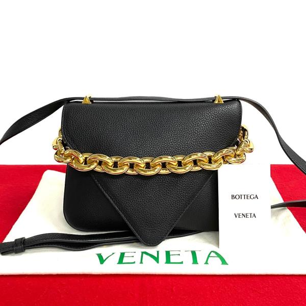 ほぼ未使用 袋付 BOTTEGA VENETA ボッテガヴェネタ マウント エンベロープ レザー 本革 3way ショルダーバッグ ハンドバッグ 黒 55545 ほぼ未使用 袋付 BOTTEGA VENETA ボッテガヴェネタ マウント