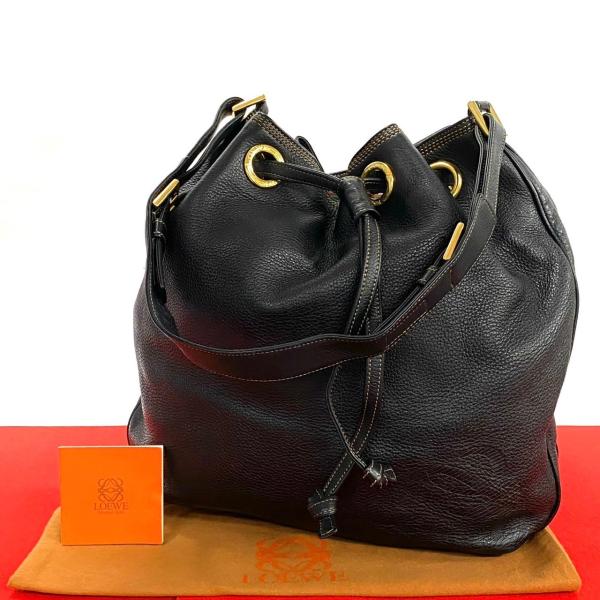 極 美品 希少品 LOEWE ロエベ ヴィンテージ アナグラム ロゴ レザー 本 