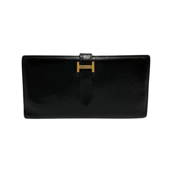 HERMES（エルメス） 極 美品 保存袋付 ベアン ロゴ 金具 ボックス