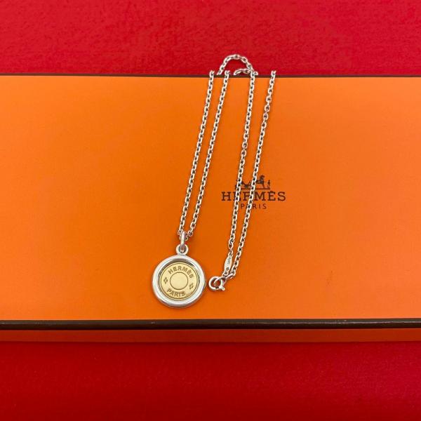 HERMES（エルメス） 極 美品 セリエ ロゴ モチーフ シルバー925 K18