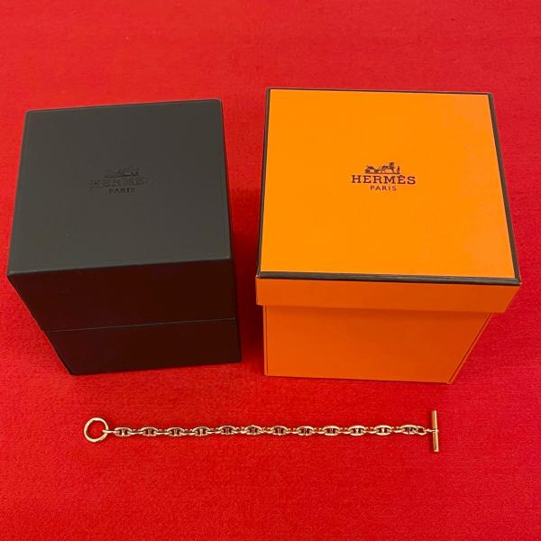 美品　HERMES エルメス　アタメ　ゴールド金具　ブレスレット　箱付き ittdtv4331zi-1.jpg