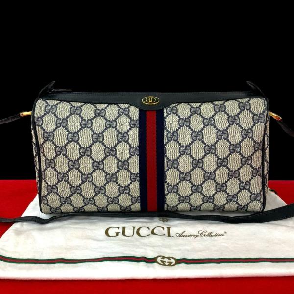 GUCCI グッチ オールドグッチ ヴィンテージ シェリーライン GG ロゴ GUCCI 極 美品 袋付き グッチ オールドグッチ ヴィンテージ