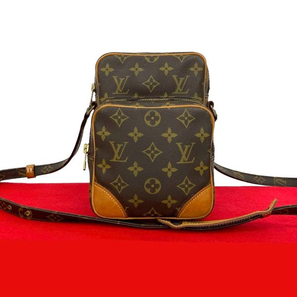 Louis Vuitton ブラウンショルダーバッグ 美品 超お得 ルイヴィトン LOUIS VUITTON ショルダーバッグ モノグラム ポシェット