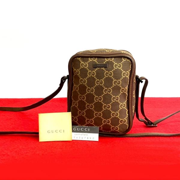 【極美品】GUCCI グッチ ミニボストンバッグ GG キャンバス レザー グッチ ショルダーバッグ ミニボストンバッグ肩掛け GG