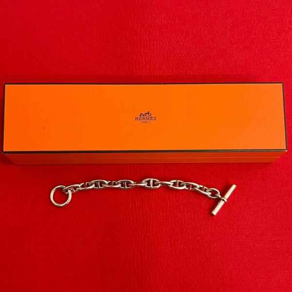 【極美品】HERMES シェーヌダンクルGM シルバー925 HERMES（エルメス） 極 美品 箱付き シェーヌダンクル GM 11コマ