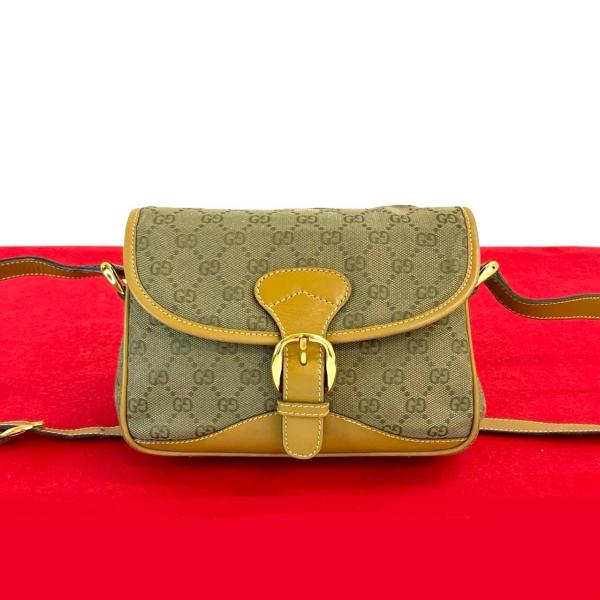 GUCCI オールドグッチ ショルダーバッグ スエード ビンテージ GUCCI 極 美品 グッチ オールドグッチ ヴィンテージ GG ロゴ 柄