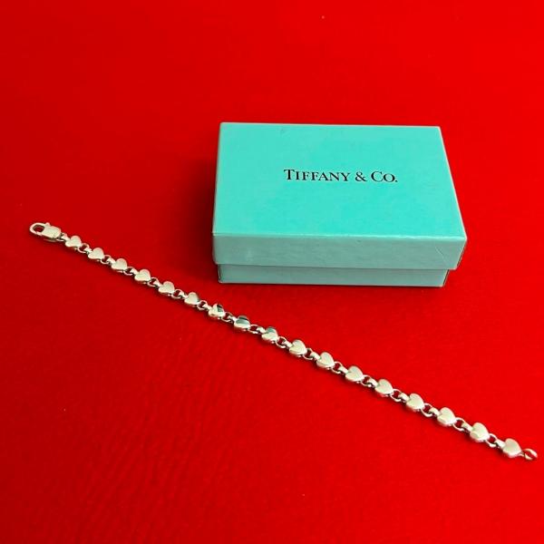 TIFFANY&Co.（ティファニー） 極 美品 保存箱付 パフハート シルバー