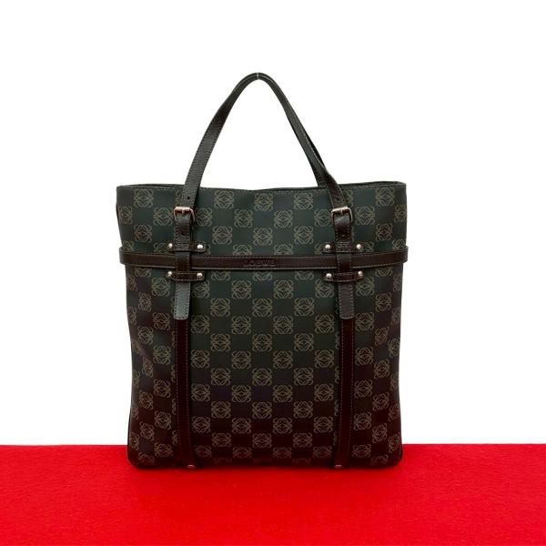 極美品＊LOEWE ロエベ アナグラム スエード×レザー 丸型 ケース 黒 ✳︎稀少✳︎【未使用】LOEWE コインケース 丸型 アナグラム 本