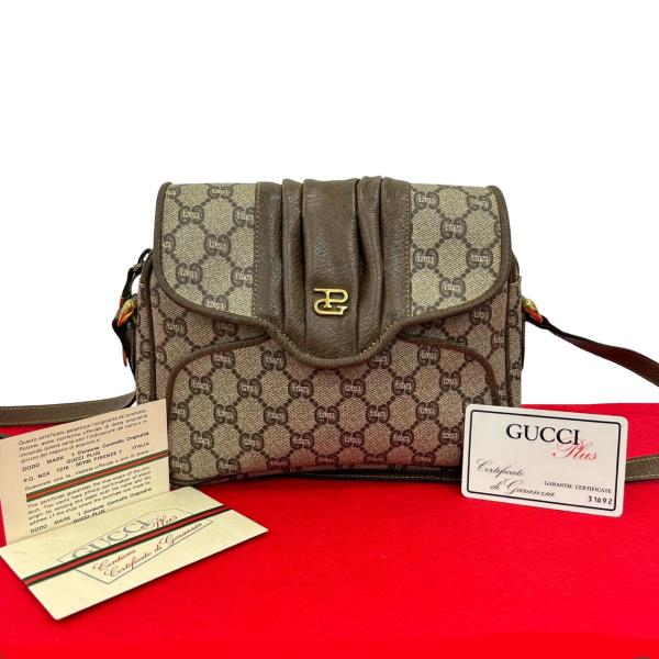 【極美品】GUCCI グッチ　ハンドバッグ　ゴールド金具　レザー　オールドグッチ GUCCI（グッチ） 極 美品 オールドグッチ ヴィンテージ GG ロゴ 金具