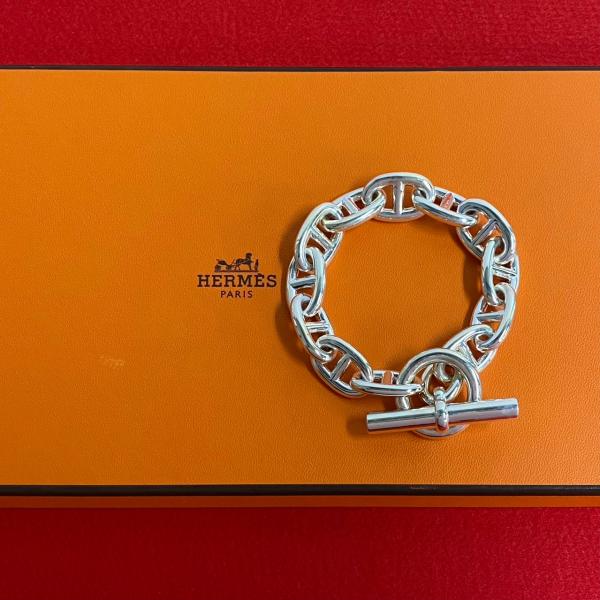 HERMES ほぼ未使用 エルメス シェーヌダンクルTGM 12コマ シルバー925 