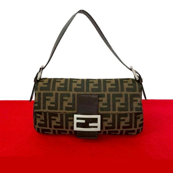 極美品✨ Fendi フェンディ マンマバケット ハンドバッグ FF金具 ズッカ FENDI（フェンディ） 極 美品 マンマバケット ズッカ FF 柄 キャンバス