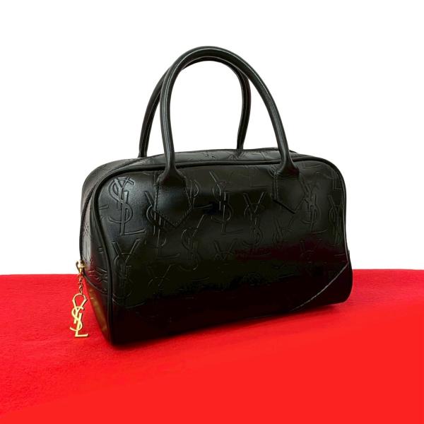 希少✨ イヴサンローラン トートバッグ レザー リピート ロゴ エンボス Yves Saint Laurent（イヴ・サンローラン） 極 美品 イヴ サンローラン