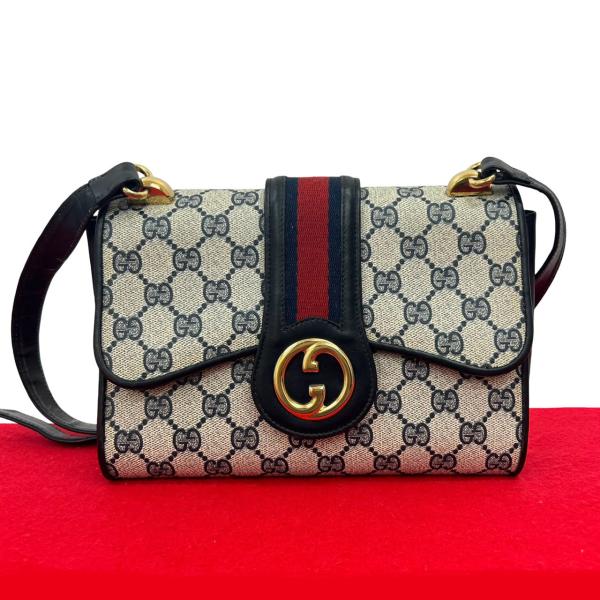 GUCCI（グッチ） 極 美品 オールドグッチ シェリーライン GG ロゴ 金具