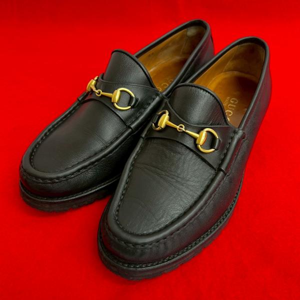 GUCCI（グッチ） 極 美品 ホースビット 金具 レザー 本革 ローファー