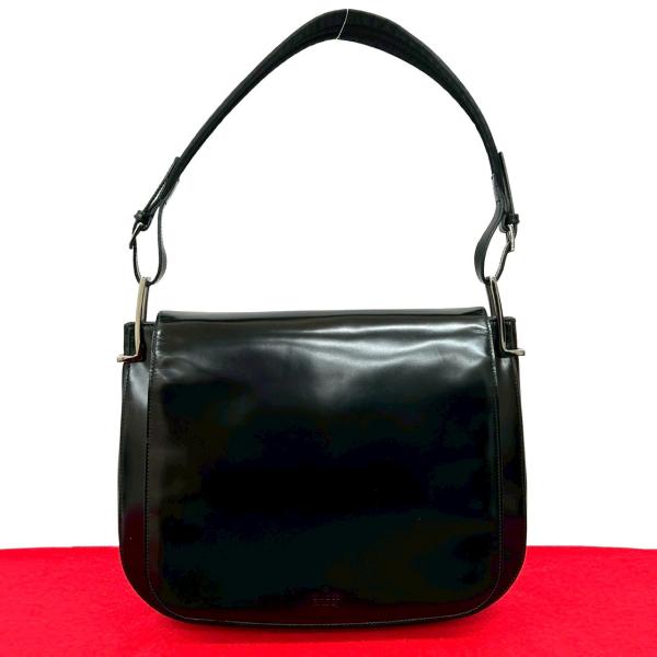 GUCCI（グッチ） 極 美品 希少品 ロゴ パテント レザー 本革 セミ