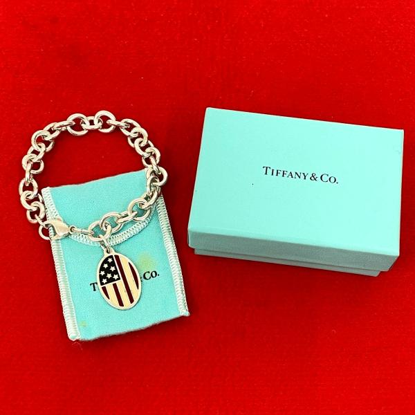 TIFFANY&Co.（ティファニー） 極 美品 箱 袋付 星条旗 オーバル