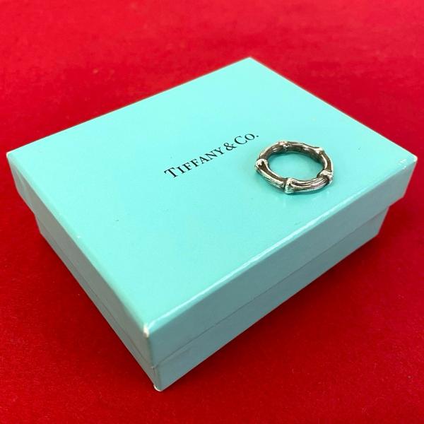 ティファニー、シルバー バンブーリング TIFFANY&Co.（ティファニー） 極 美品 箱 袋付き バンブー リング