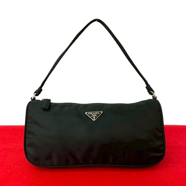 PRADA（プラダ） 極 美品 三角ロゴ 金具 プレート テスート ナイロン
