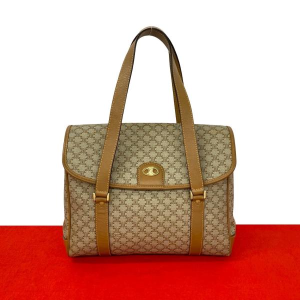 CELINE（セリーヌ） 極 美品 ヴィンテージ マカダム ブラゾン ロゴ 柄