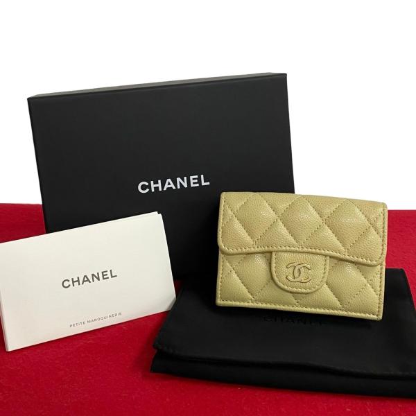 CHANEL 未使用保管品 箱 袋付 シール有 シャネル キャビアスキン 