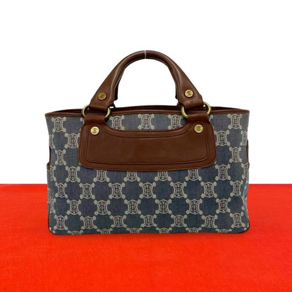 CELINE（セリーヌ） 極 美品 マカダム ブラゾン トリオンフ 柄 レザー