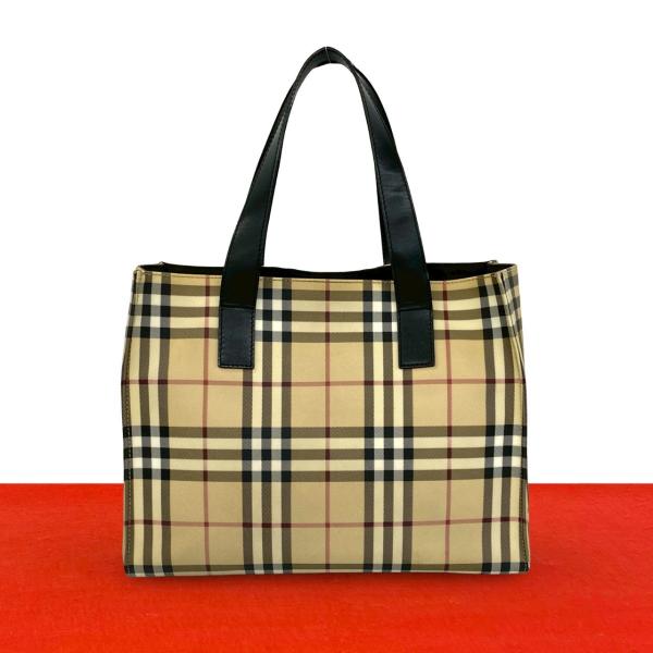 美品✨️BURBERRY 2way ビジネスバッグ ダークブラウン✕ノバチェック BURBERRY（バーバリー） 極 美品 ノバチェック 柄 レザー 本革
