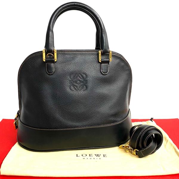 LOEWE 極 美品 袋付き ロエベ アナグラム ロゴ レザー 本革 2way LOEWE 極 美品 袋付き ロエベ アナグラム ロゴ レザー 本革 2way