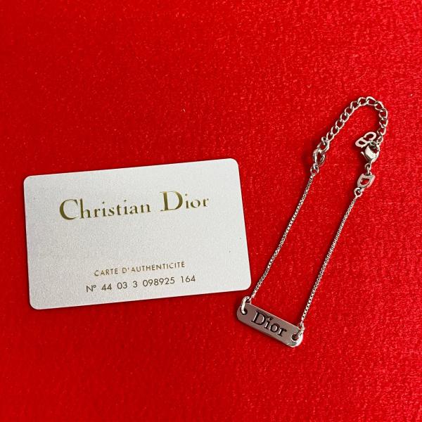 極 美品 Christian Dior クリスチャン ディオール ロゴ プレート