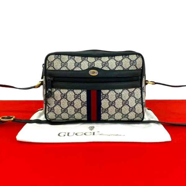 【美良品】オールドグッチシェリー ヴィンテージ GG柄 バッグ レディー・メンズ GUCCI（グッチ） 極 美品 袋付き オールドグッチ ヴィンテージ