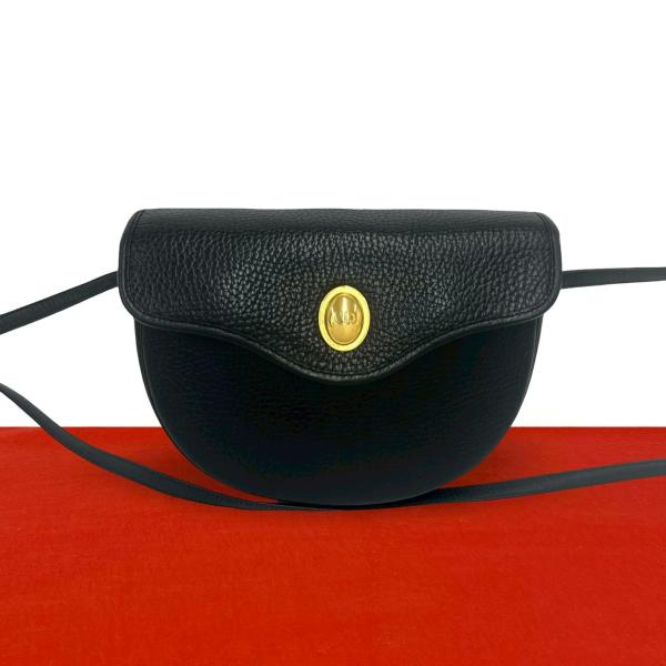 【極美品】クリスチャンディオール オールレザー ロゴ金具 ショルダーバッグ 極 美品 Christian Dior クリスチャンディオール ヴィンテージ CD ロゴ