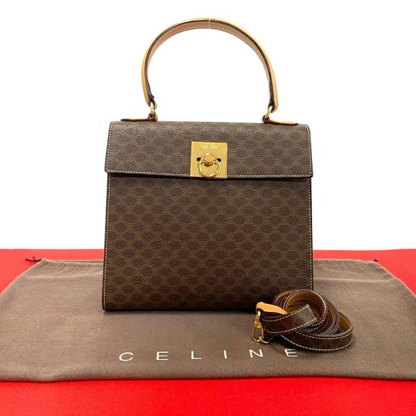 CELINE ほぼ未使用 セリーヌ ヴィンテージ マカダム ブラゾン