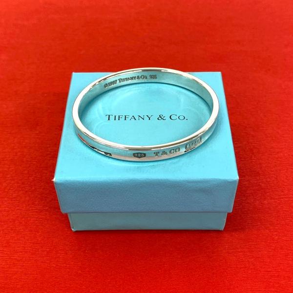 ティファニー バングル TIFFANY&Co.（ティファニー） 極 美品 ナロー バングル シルバー925