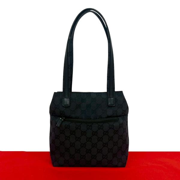 GUCCI（グッチ） 極 美品 GG 柄 キャンバス レザー 本革 ミニ トート
