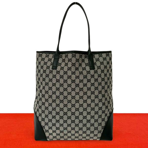 GUCCI（グッチ） 極 美品 GG 柄 GG キャンバス レザー 本革 トート