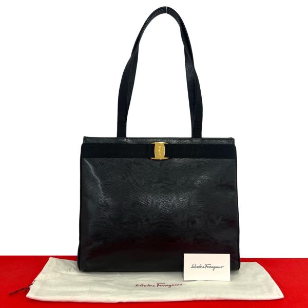 極 美品 袋付き Salvatore Ferragamo サルヴァトーレフェラガモ ヴァラ