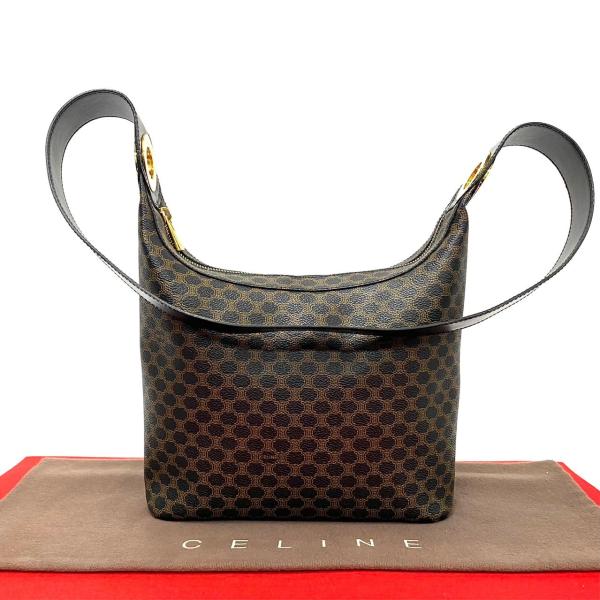 CELINE ほぼ未使用 セリーヌ ヴィンテージ マカダム ブラゾン