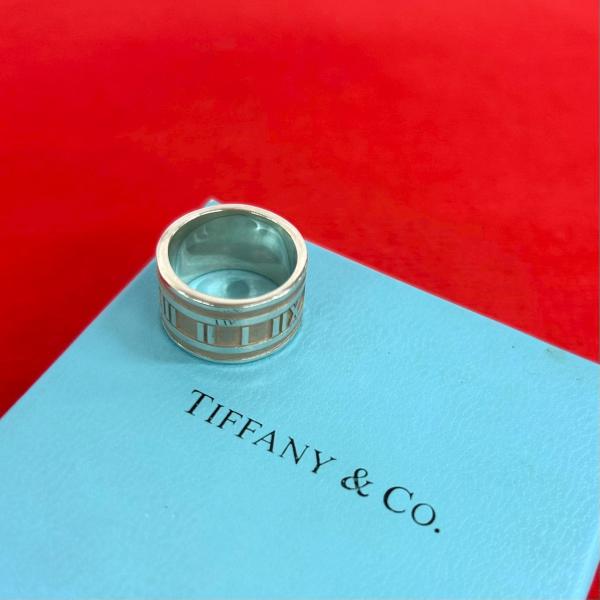 Tiffany & Co. 925シルバー アトラス リング 13号 約6グラム TIFFANY&Co.（ティファニー） 極 美品 ワイド アトラス リング