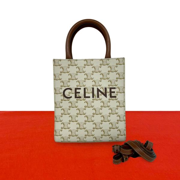 CELINE（セリーヌ） 極 美品 ミニ バーティカル カバ レザー 2way
