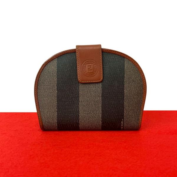 FENDI（フェンディ） 極 美品 ヴィンテージ ペカン 柄 レザー 二つ折り
