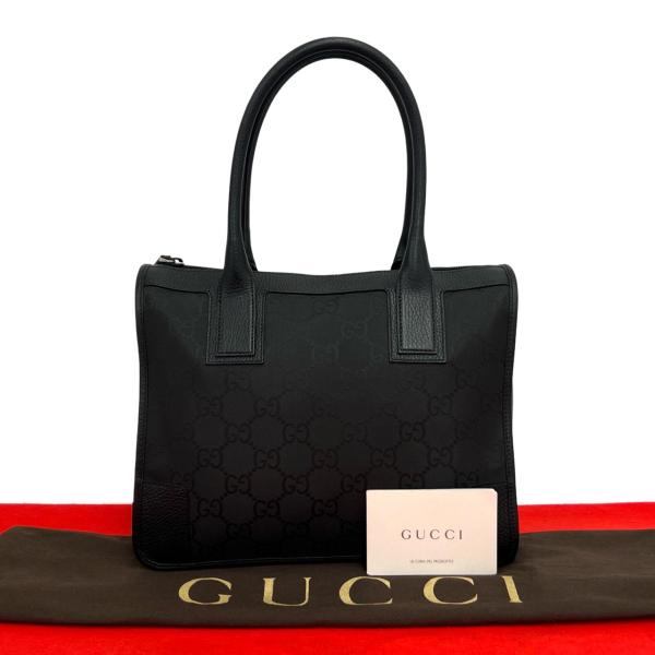 GUCCI（グッチ） 未使用保管品 袋付き GG ロゴ 柄 キャンバス レザー