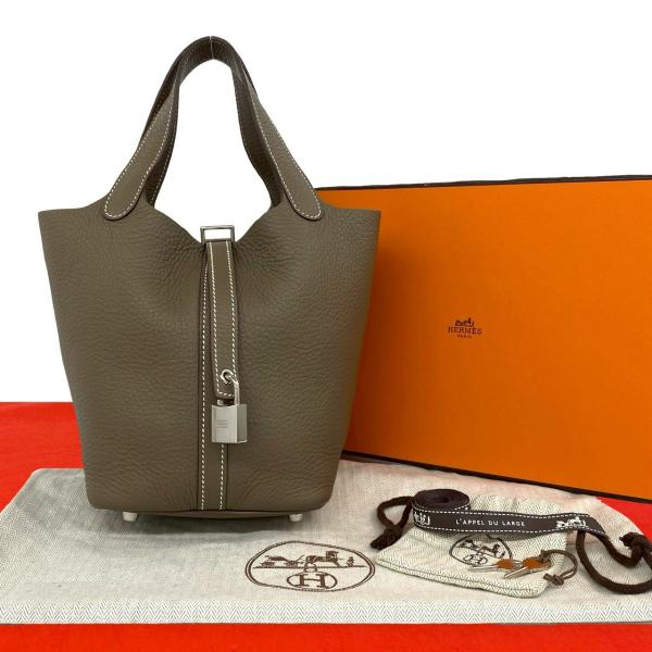 HERMES（エルメス） 極 美品 箱 袋 鍵付き □N 刻印 ピコタンロック