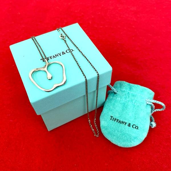 TIFFANY&Co. 極 美品 箱 袋付 ティファニー アップル モチーフ