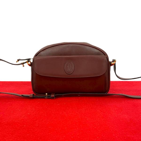 カルティエショルダーバッグ Cartier（カルティエ） 極 美品 ヴィンテージ マストライン ロゴ